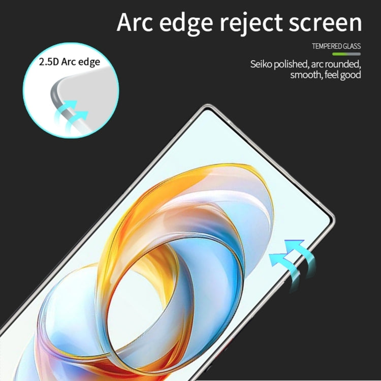 For ZTE nubia Z70 Ultra PINWUYO 9H 2.5D Full Screen Tempered Glass Film(Black)