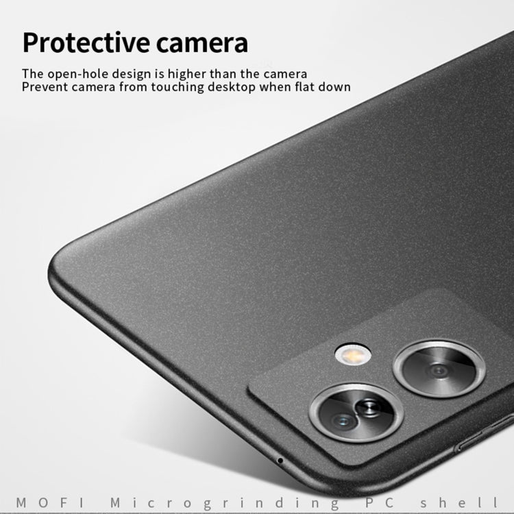 For OPPO A2 / A79 5G MOFI Fandun Series Frosted PC Ultra-thin All-inclusive Phone Case(Blue)