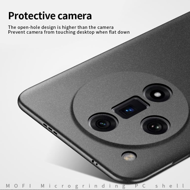 For OPPO Find X7 Ultra MOFI Fandun Series Frosted PC Ultra-thin All-inclusive Phone Case(Gray)
