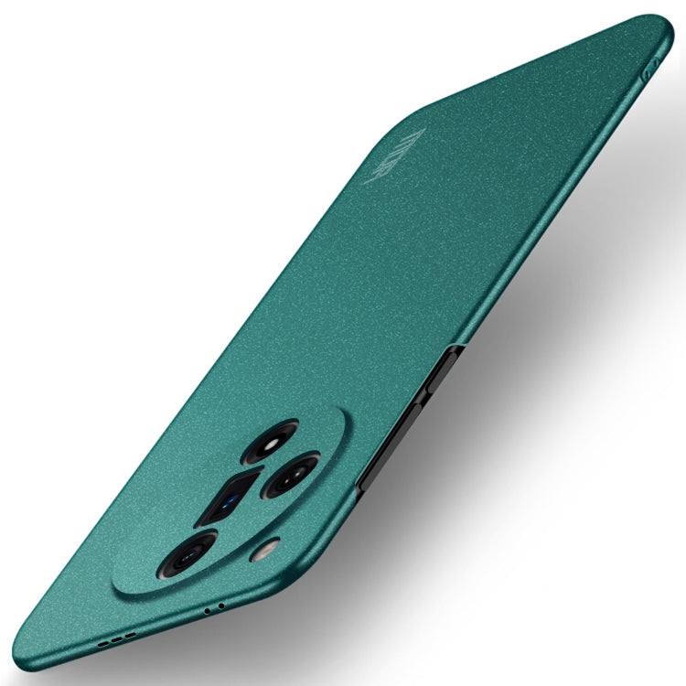 For OPPO Find X7 Ultra MOFI Fandun Series Frosted PC Ultra-thin All-inclusive Phone Case(Green)