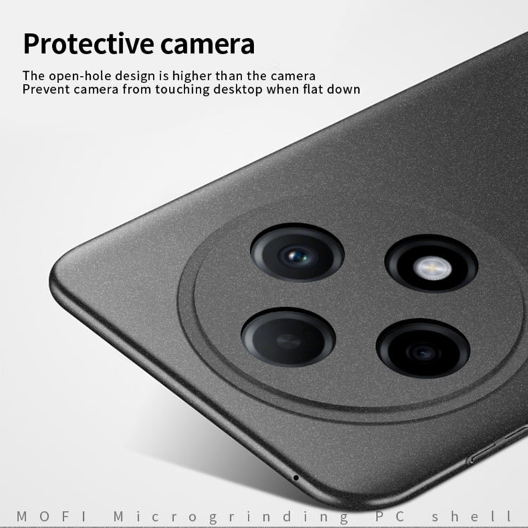 For OPPO A3 Pro MOFI Fandun Series Frosted PC Ultra-thin All-inclusive Phone Case(Black)