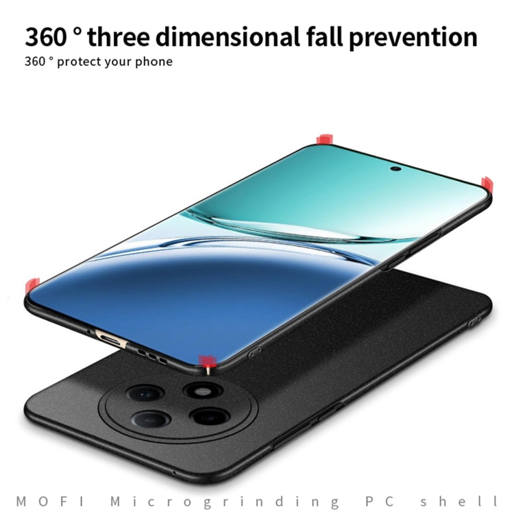 For OPPO A3 Pro MOFI Fandun Series Frosted PC Ultra-thin All-inclusive Phone Case(Gray)