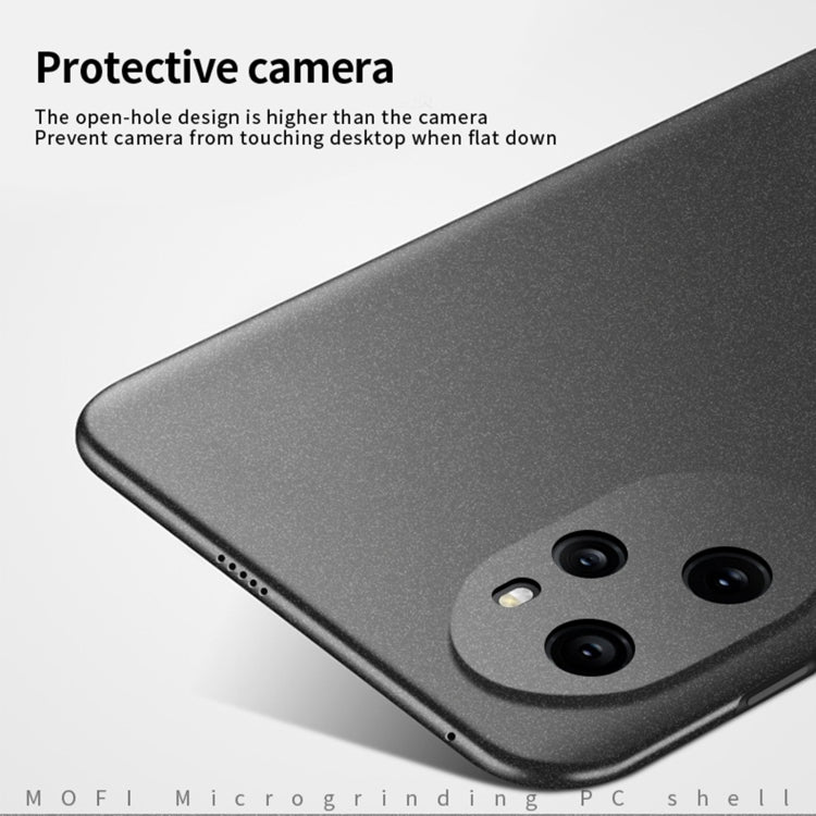 For Honor 100 Pro MOFI Fandun Series Frosted PC Ultra-thin All-inclusive Phone Case(Black)
