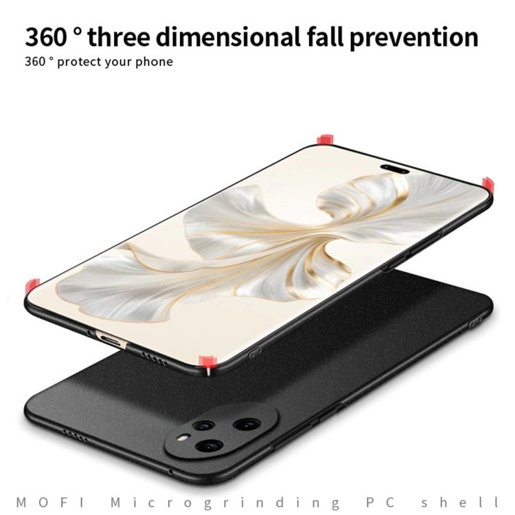For Honor 100 Pro MOFI Fandun Series Frosted PC Ultra-thin All-inclusive Phone Case(Gray)