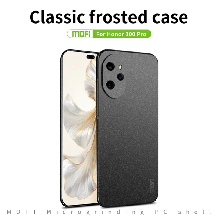For Honor 100 Pro MOFI Fandun Series Frosted PC Ultra-thin All-inclusive Phone Case(Red)