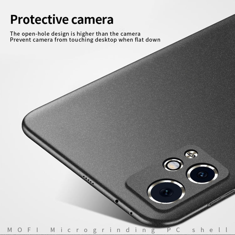 For Honor 90 GT MOFI Fandun Series Frosted PC Ultra-thin All-inclusive Phone Case(Black)