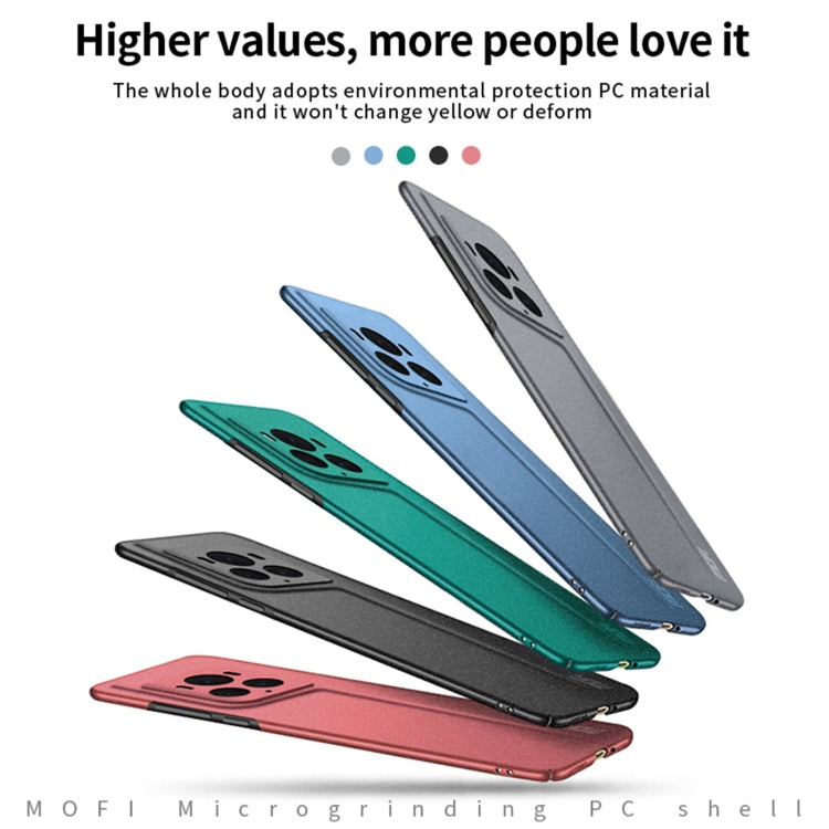 For Honor Magic6 Ultimate MOFI Fandun Series Frosted PC Ultra-thin All-inclusive Phone Case(Black)
