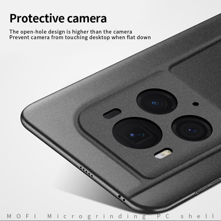 For Honor Magic6 Ultimate MOFI Fandun Series Frosted PC Ultra-thin All-inclusive Phone Case(Black)