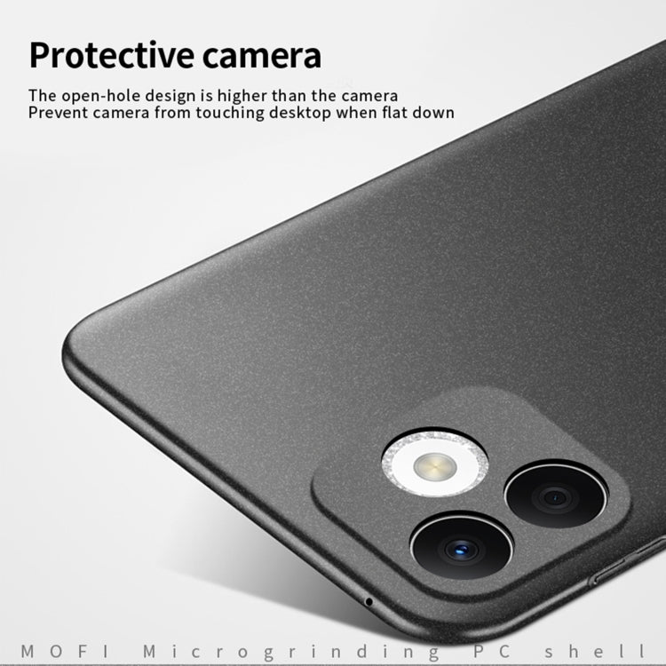 For Honor X60i MOFI Fandun Series Frosted PC Ultra-thin All-inclusive Phone Case(Black)