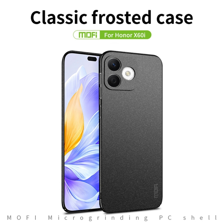 For Honor X60i MOFI Fandun Series Frosted PC Ultra-thin All-inclusive Phone Case(Green)