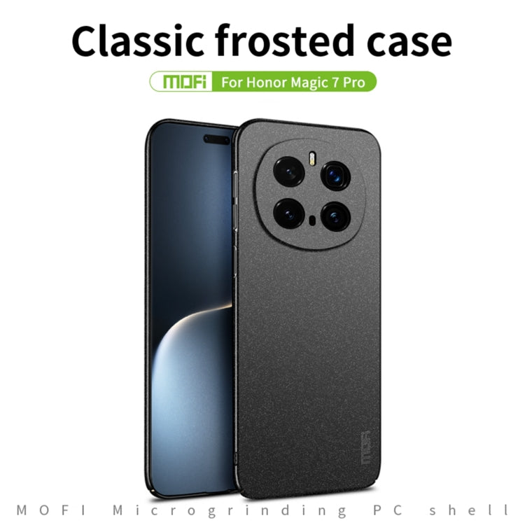 For Honor Magic7 Pro MOFI Fandun Series Frosted PC Ultra-thin All-inclusive Phone Case(Green)