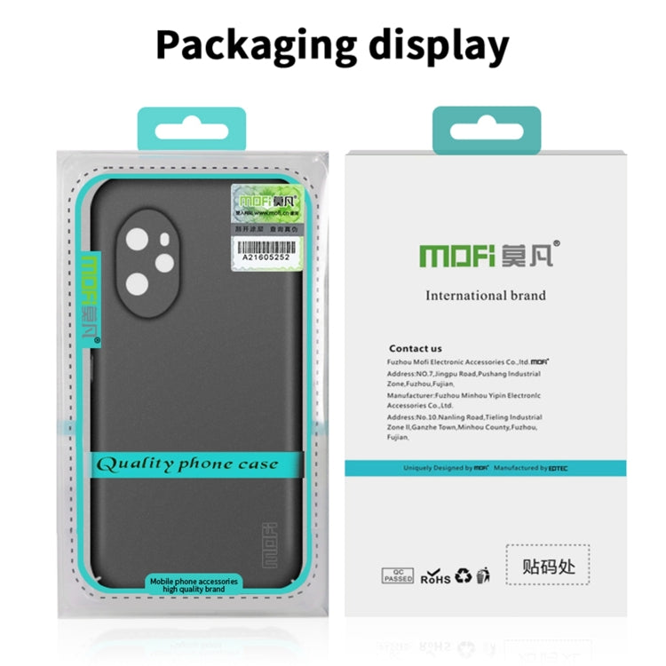 For Honor Magic7 MOFI Fandun Series Frosted PC Ultra-thin All-inclusive Phone Case(Blue)