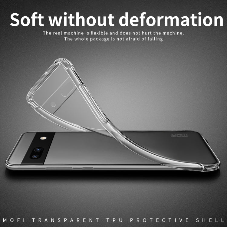 For Google Pixel 8a MOFI Ming Series Ultra-thin TPU Phone Case(Transparent)