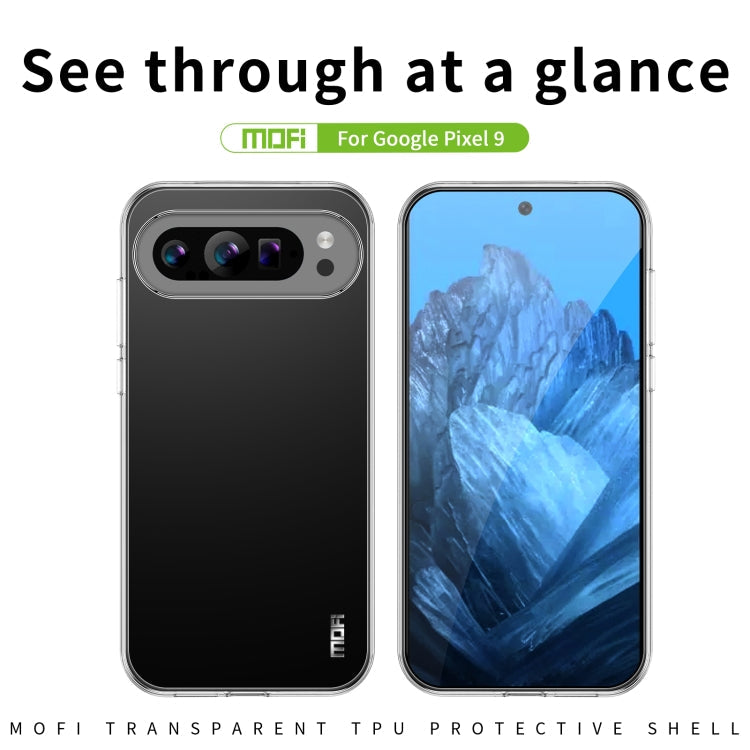 For Google Pixel 9 MOFI Ming Series Ultra-thin TPU Phone Case(Transparent)