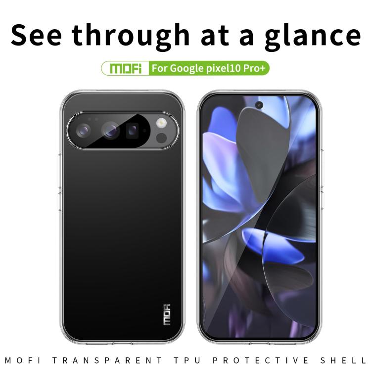 For Google Pixel 10 Pro XL MOFI Ming Series Ultra-thin TPU Phone Case(Transparent)