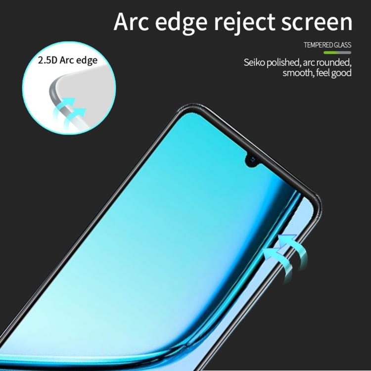 For Realme Note 50 MOFI 9H 2.5D Full Screen Tempered Glass Film(Black)