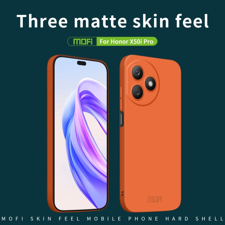 For Honor X50i Pro MOFI Qin Series Skin Feel All-inclusive PC Phone Case(Beige)