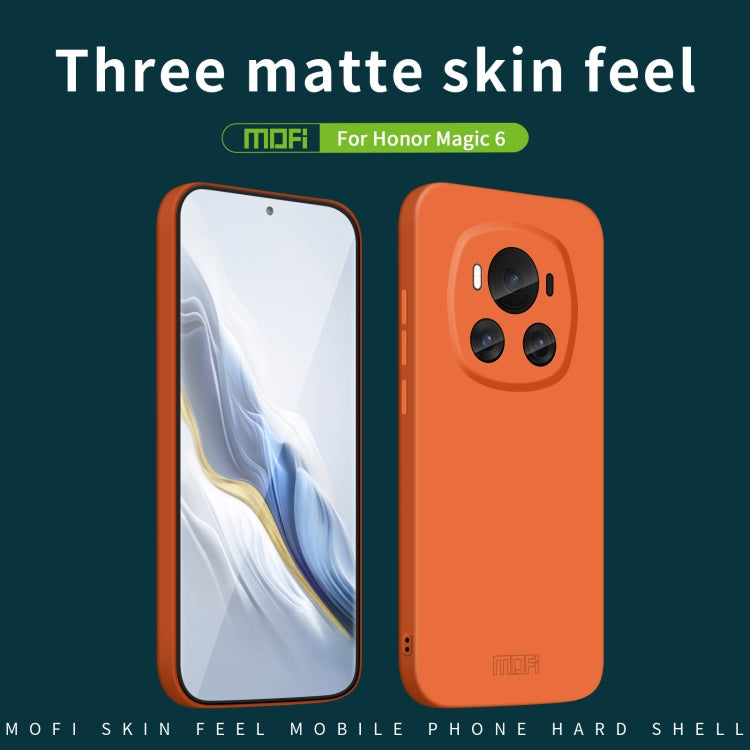 For Honor Magic6 MOFI Qin Series Skin Feel All-inclusive PC Phone Case(Gray)