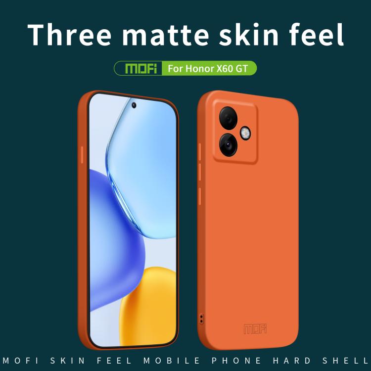 For Honor X60 GT MOFI Qin Series Skin Feel All-inclusive PC Phone Case(Beige)