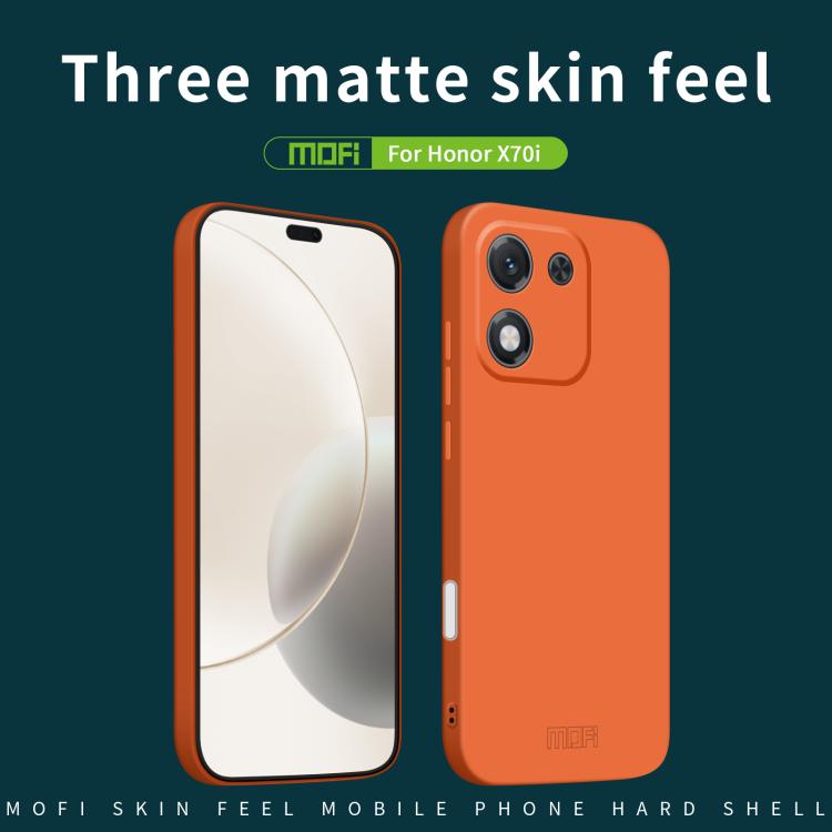 For Honor X70i MOFI Qin Series Skin Feel All-inclusive PC Phone Case(Pink)