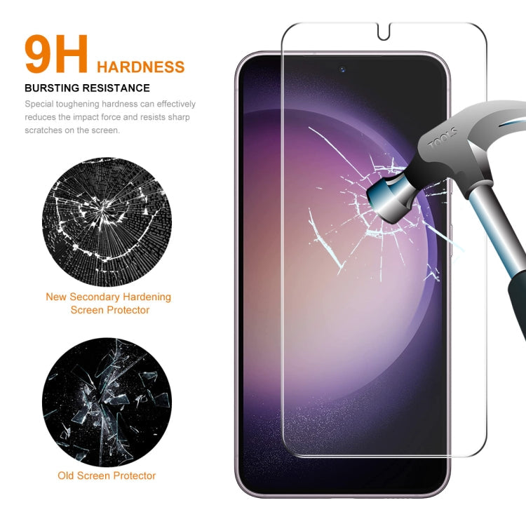 For Samsung Galaxy S24+ / S25+ 5G ENKAY 0.18mm High Aluminum-silicon Tempered Glass Film, Support Ultrasonic Fingerprint Unclock