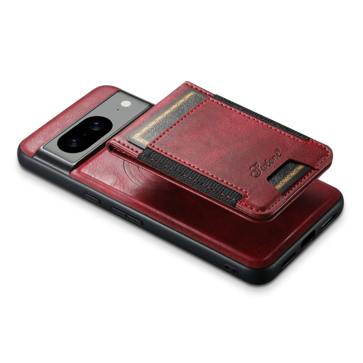 For Google Pixel 7 Pro Suteni H17 Oil Eax Leather Detachable Wallet Phone Case(Red)