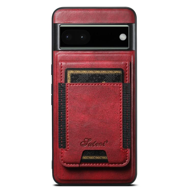 For Google Pixel 6 Pro Suteni H17 Oil Eax Leather Detachable Wallet Phone Case(Red)