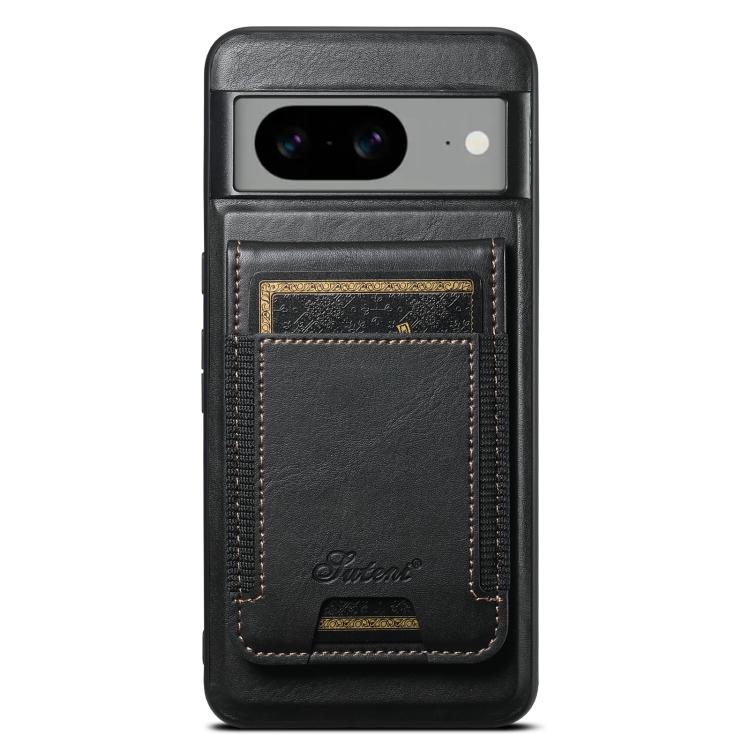 For Google Pixel 10 Pro XL Suteni H17 Oil Eax Leather Detachable Wallet Phone Case(Black)