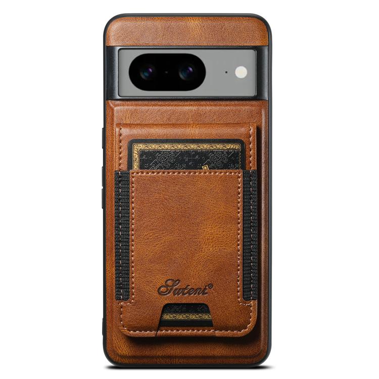 For Google Pixel 10 Pro XL Suteni H17 Oil Eax Leather Detachable Wallet Phone Case(Brown)