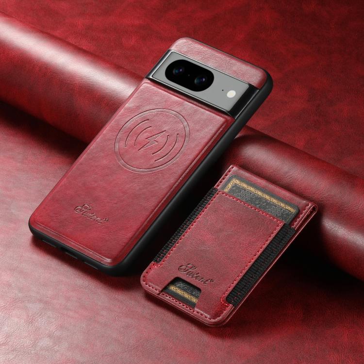 For Google Pixel 10 Pro XL Suteni H17 Oil Eax Leather Detachable Wallet Phone Case(Red)