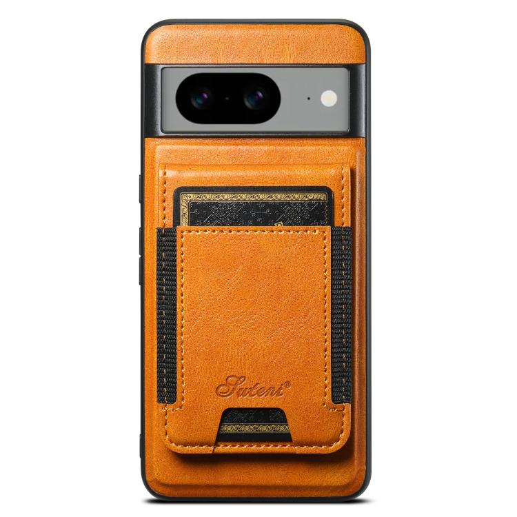 For Google Pixel 10 Pro XL Suteni H17 Oil Eax Leather Detachable Wallet Phone Case(Khaki)