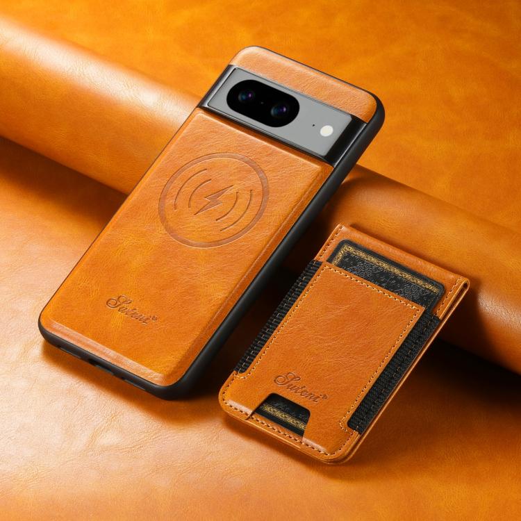 For Google Pixel 10 Pro XL Suteni H17 Oil Eax Leather Detachable Wallet Phone Case(Khaki)