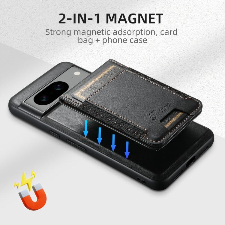 For Google Pixel 10 Pro Suteni H17 Oil Eax Leather Detachable Wallet Phone Case(Black)