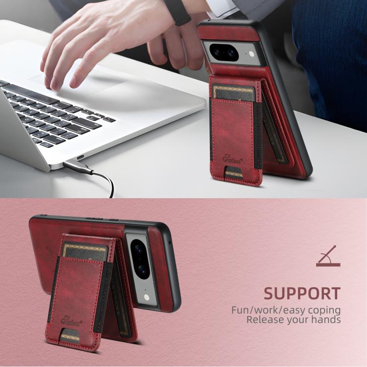 For Google Pixel 10 Pro Suteni H17 Oil Eax Leather Detachable Wallet Phone Case(Red)