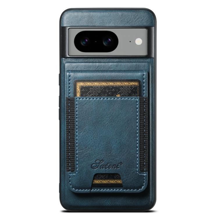 For Google Pixel 10 Pro Suteni H17 Oil Eax Leather Detachable Wallet Phone Case(Blue)