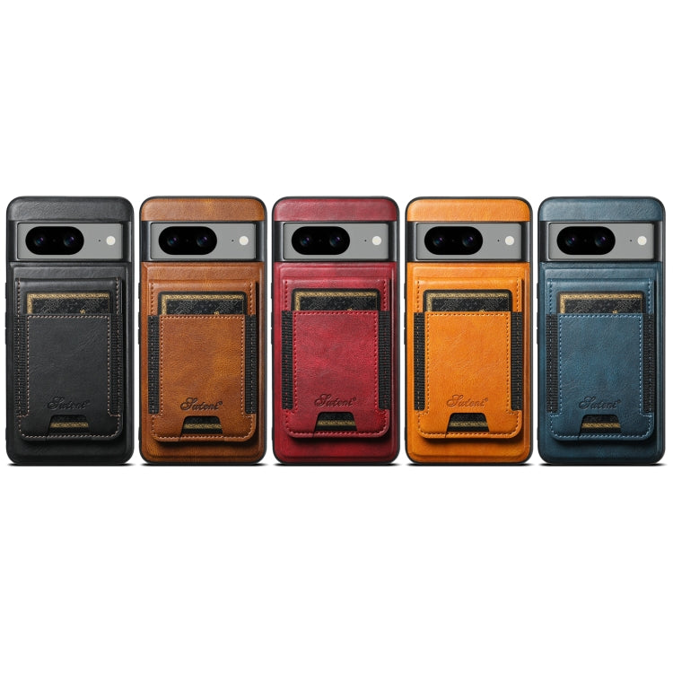 For Google Pixel 10 Suteni H17 Oil Eax Leather Detachable Wallet Phone Case(Khaki)