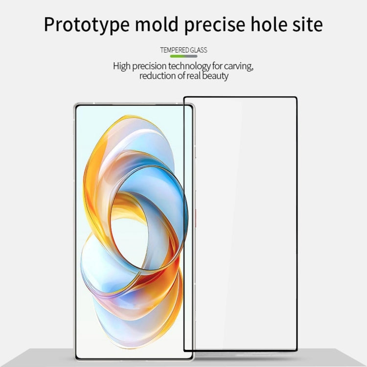 For ZTE nubia Z70 Ultra MOFI 9H 2.5D Full Screen Tempered Glass Film(Black)