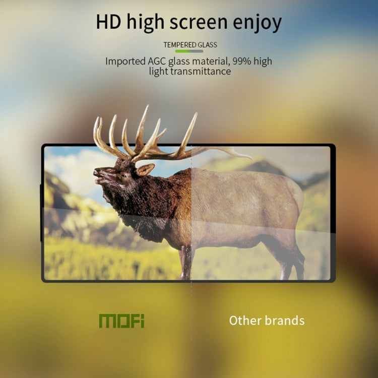 For ZTE nubia Z70 Ultra MOFI 9H 2.5D Full Screen Tempered Glass Film(Black)