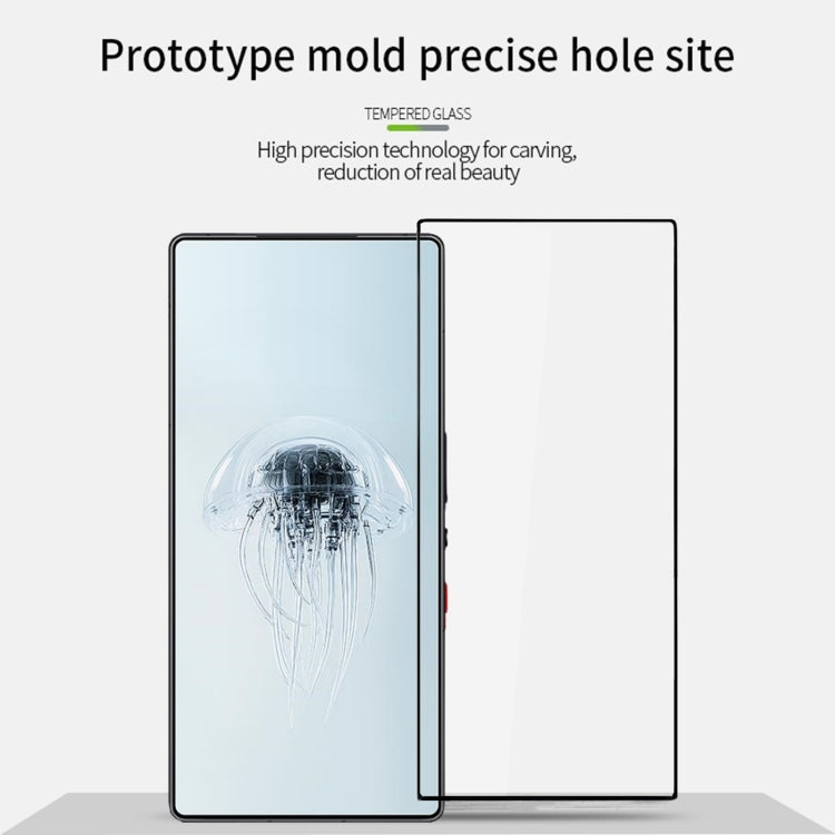 For ZTE nubia Red Magic 10 Pro MOFI 9H 2.5D Full Screen Tempered Glass Film(Black)