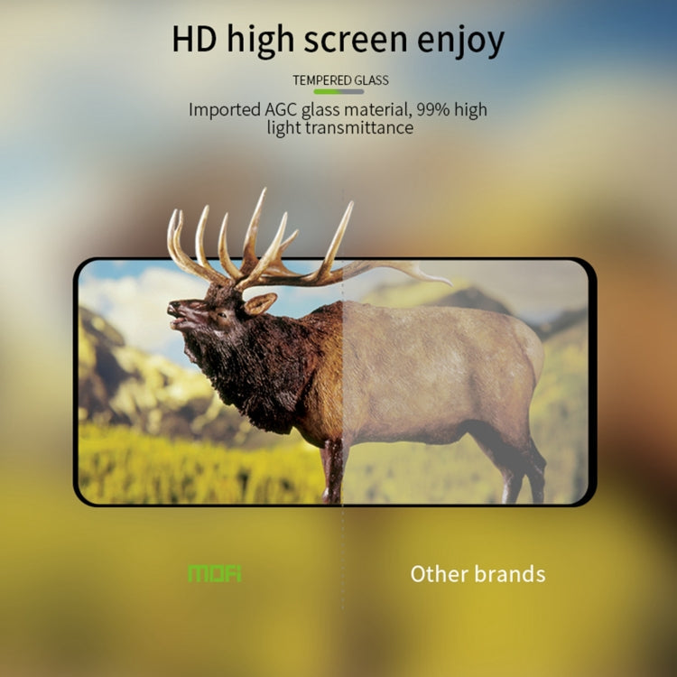 For Honor Magic7 MOFI 9H 2.5D Full Screen Tempered Glass Film(Black)