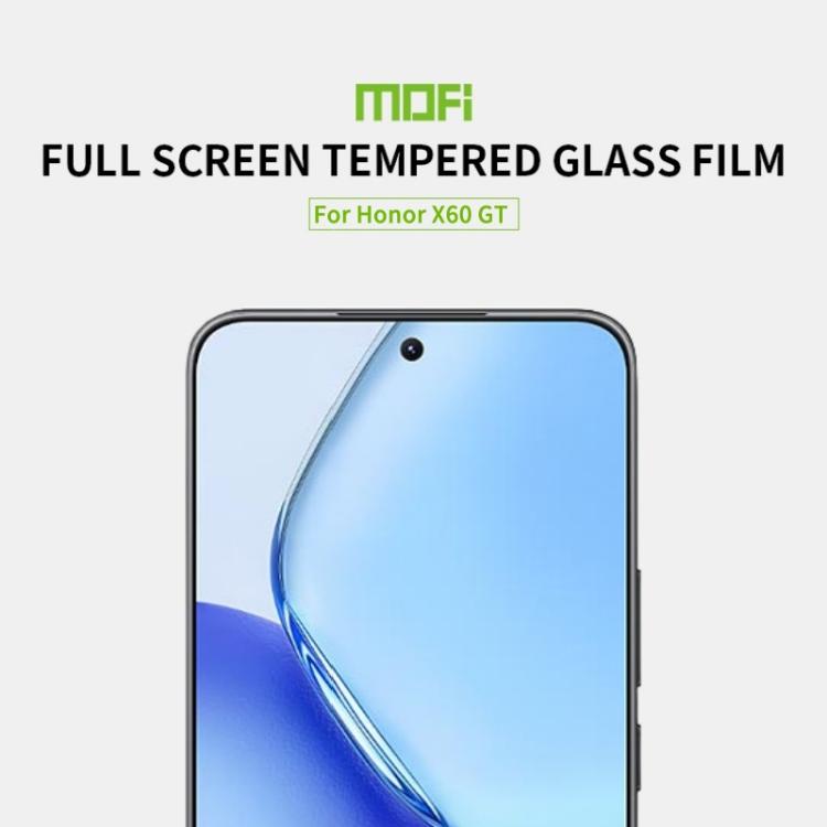 For Honor X60 GT MOFI 9H 2.5D Full Screen Tempered Glass Film(Black)