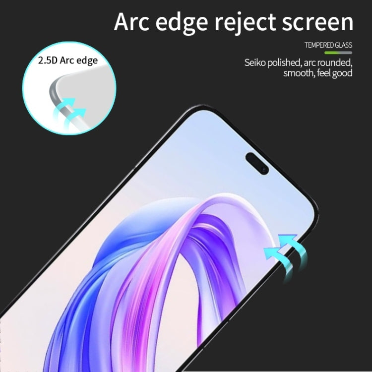 For Honor X50i+ / Play 8T Pro PINWUYO 9H 2.5D Full Screen Tempered Glass Film(Black)