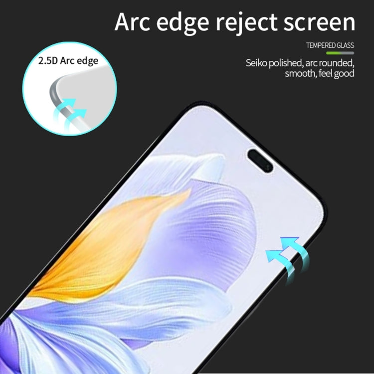 For Honor X60i PINWUYO 9H 2.5D Full Screen Tempered Glass Film(Black)