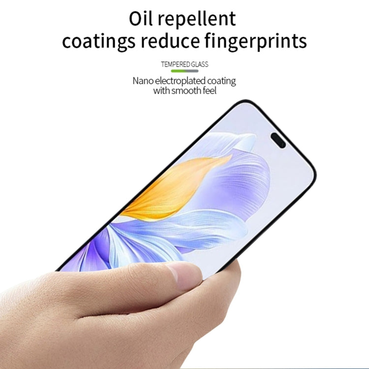For Honor X60i PINWUYO 9H 2.5D Full Screen Tempered Glass Film(Black)