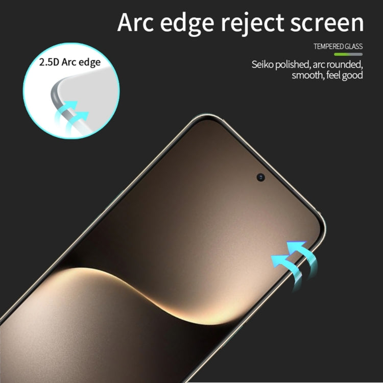 For Honor Magic7 PINWUYO 9H 2.5D Full Screen Tempered Glass Film(Black)