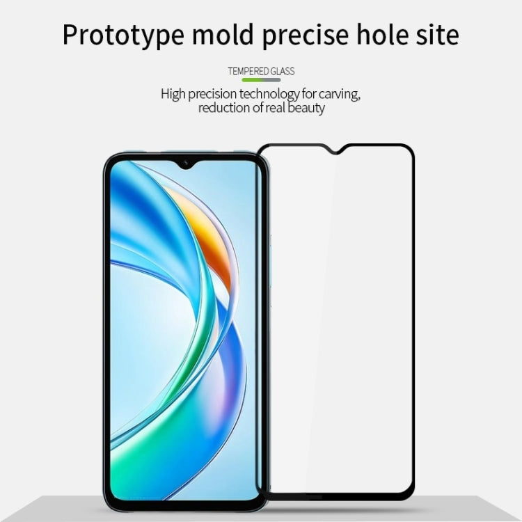 For Honor X5b / X5b Plus PINWUYO 9H 2.5D Full Screen Tempered Glass Film(Black)