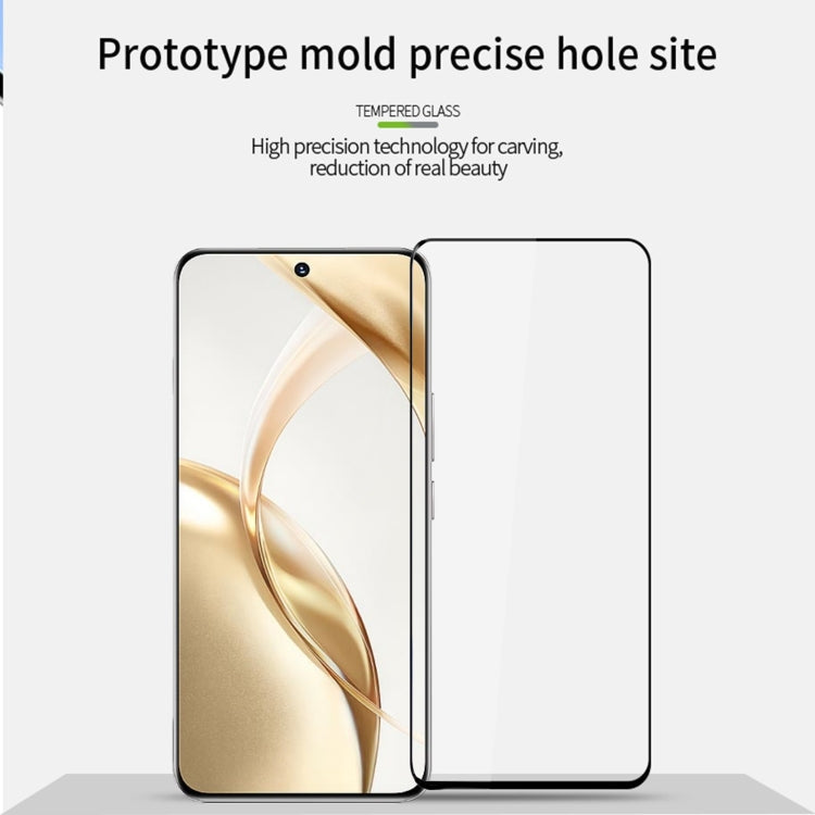 For Honor 300 PINWUYO 9H 2.5D Full Screen Tempered Glass Film(Black)