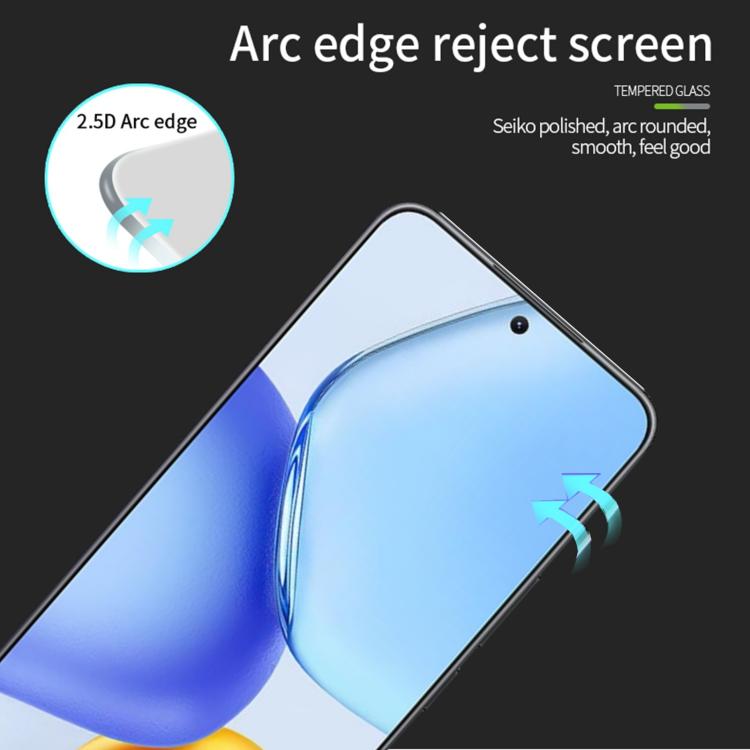 For Honor X60 GT PINWUYO 9H 2.5D Full Screen Tempered Glass Film(Black)