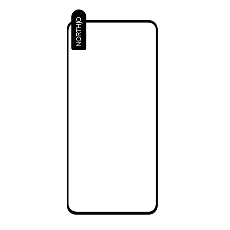 For Samsung Galaxy A55 5G NORTHJO A++ Screen Protector Full Glue Silk Printing Tempered Glass Film(Black)