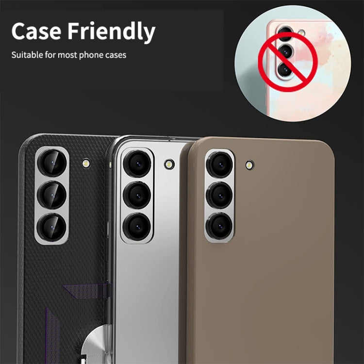 For Samsung Galaxy A05s ENKAY Hat-Prince 9H Rear Camera Lens Aluminium Alloy Tempered Glass Film(Black)